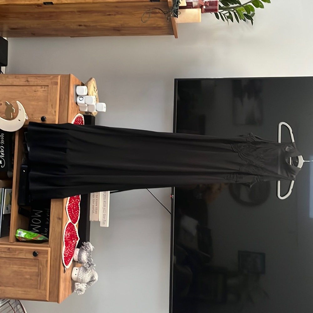 Like new black long gown by Reggio size 14